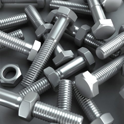 Machine bolt and nuts